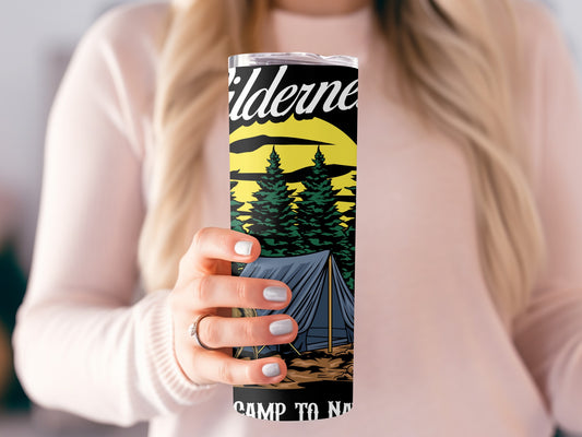Wilderness Camp to Nature Travel Tumbler Cup