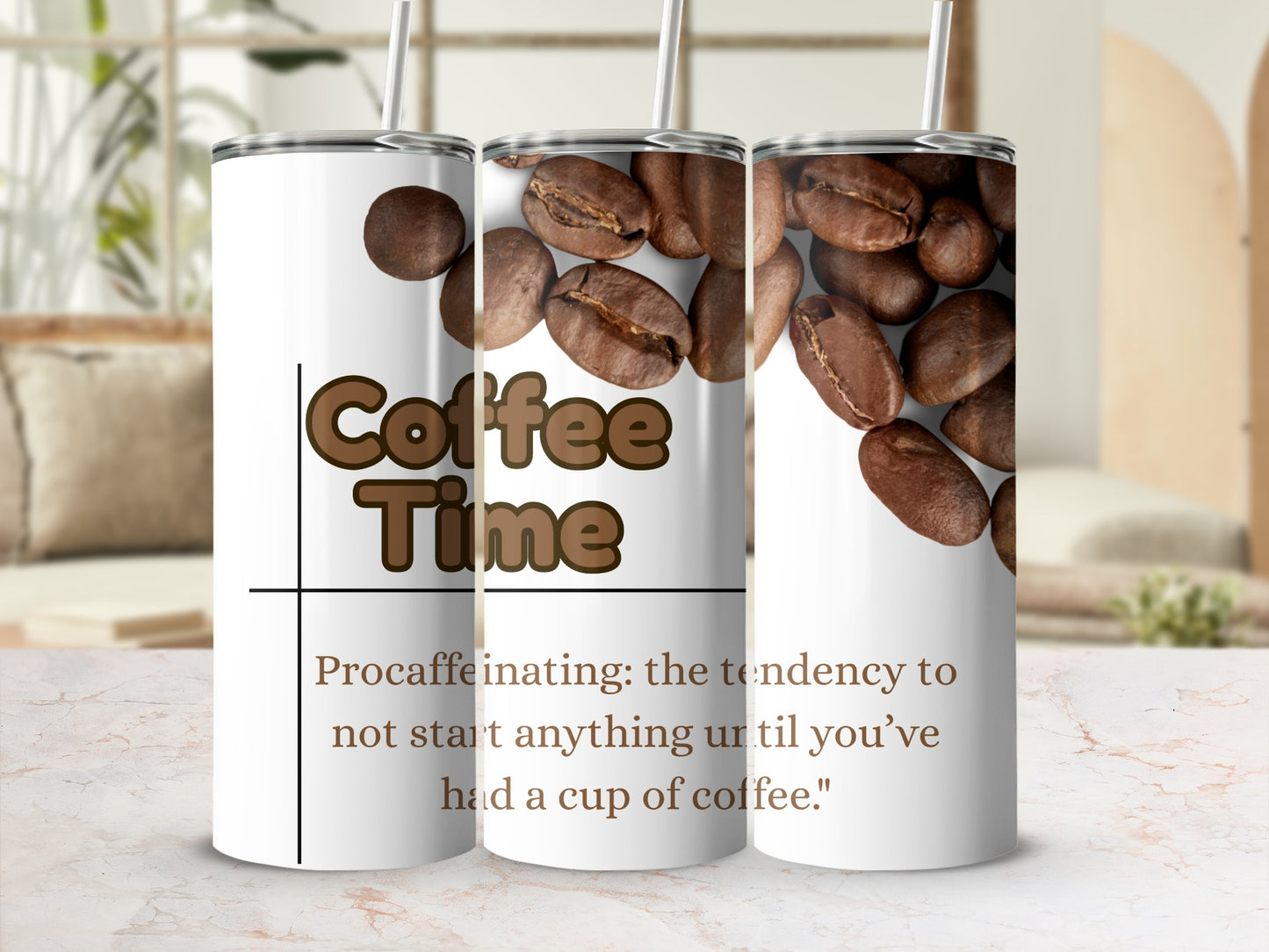 Coffee Time Procaffeinating Insulated Tumbler Cup