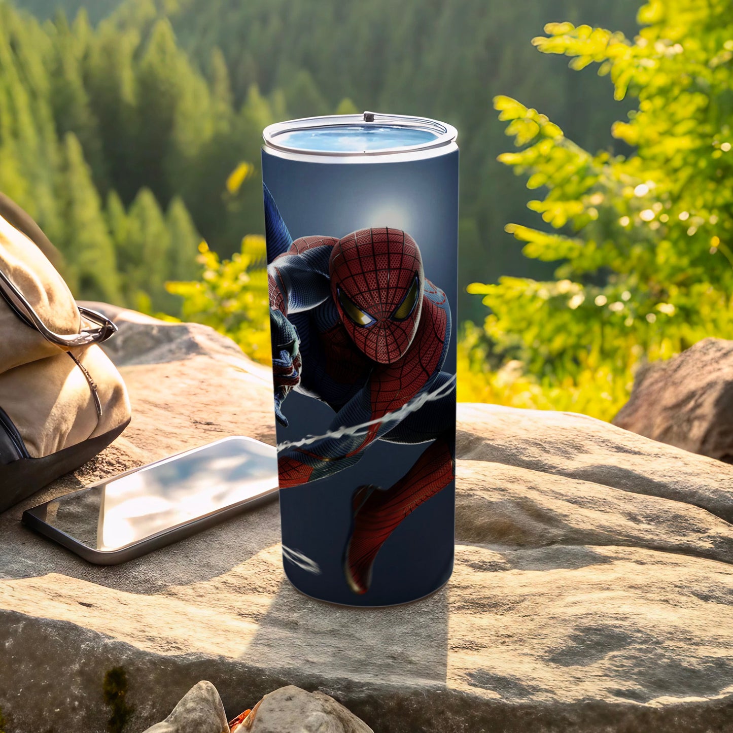 Spider-Man Design Insulated Drink Tumbler for Outdoors