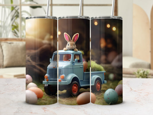 Cute Little Bunny Blue Truck Easter Eggs product type