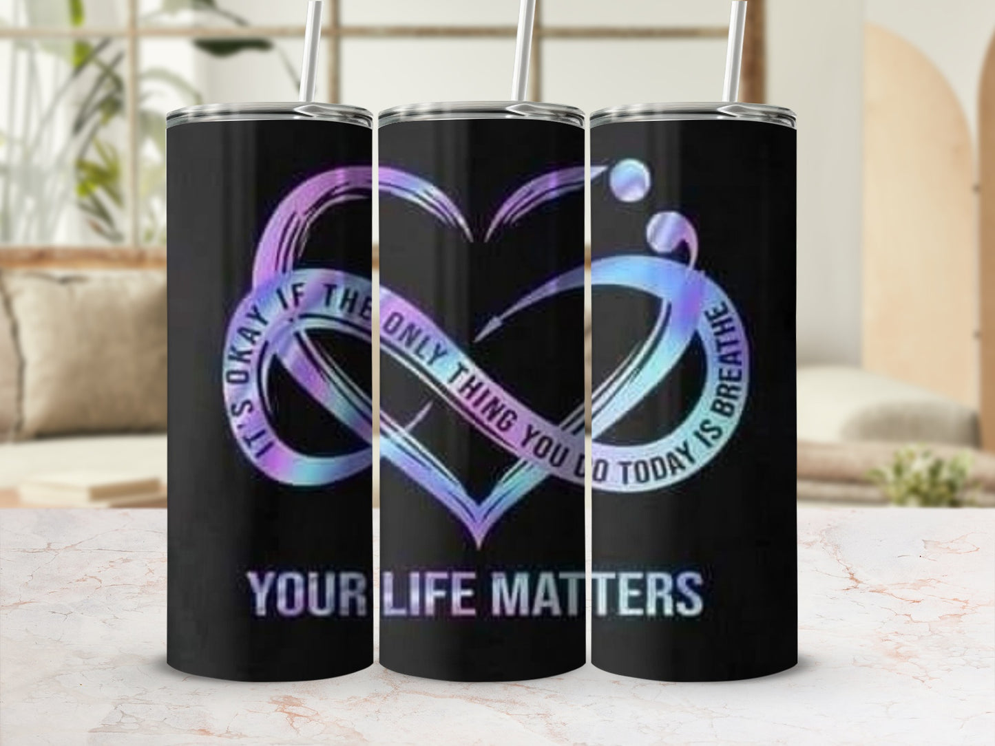 It's Okay If The Only Thing You Do Today Is Breathe Tumbler