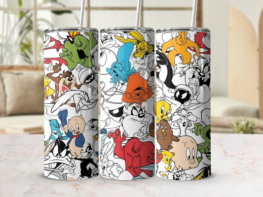 Colorful Cartoon Character Pattern Infused Drink Product
