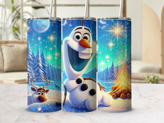 Olaf and Sven Winter Wonderland Tumbler