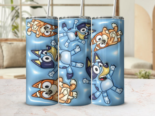Adorable Animated Cartoon Dogs Design Tumbler