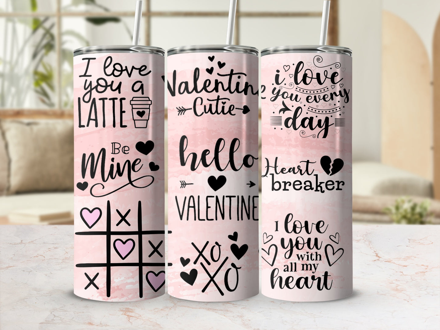 Valentine's Day Themed Stainless Steel Bottle