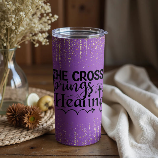 The Cross Brings Healing Inspirational Tumbler