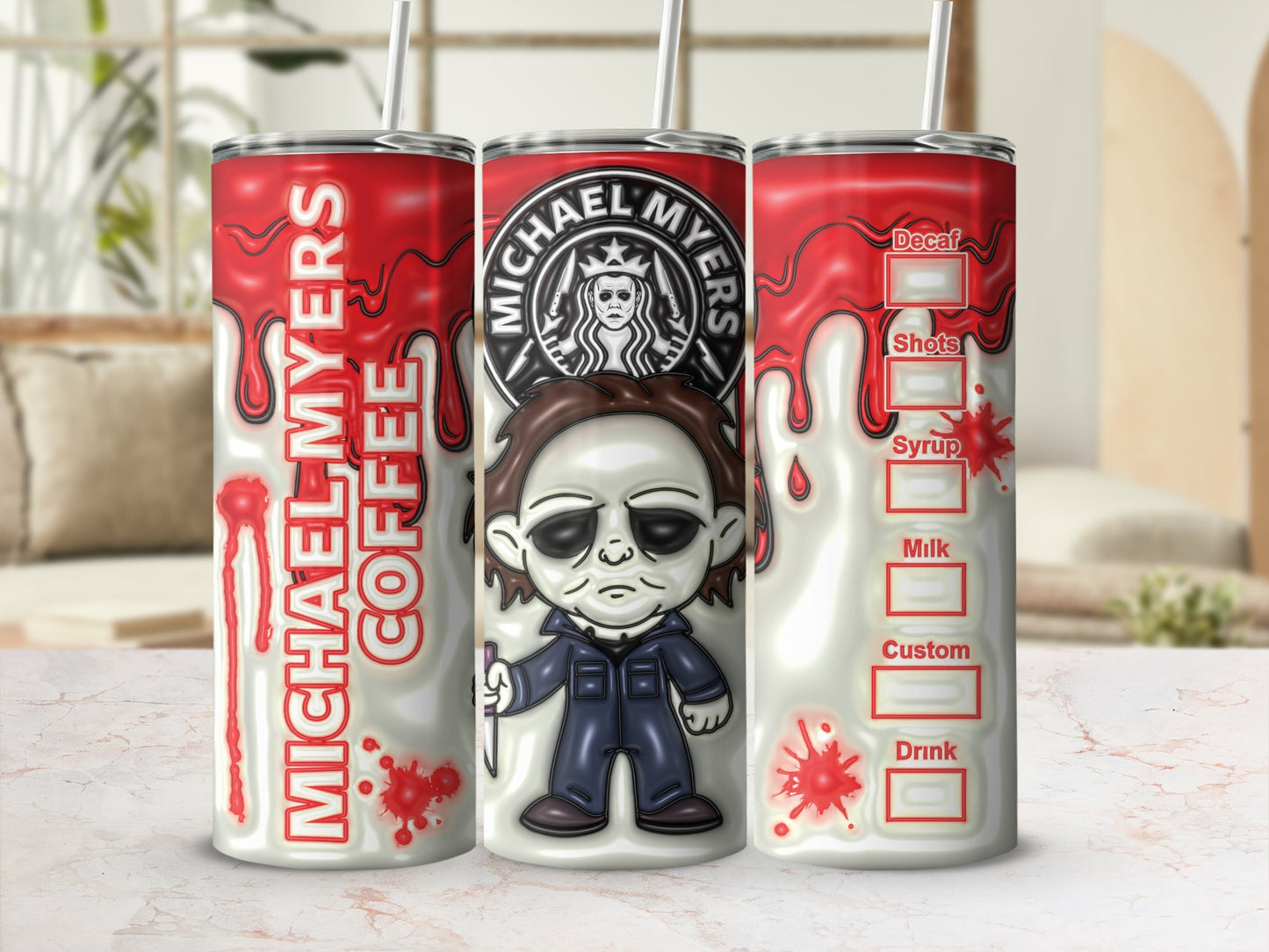 Michael Myers Coffee Design Travel Mug
