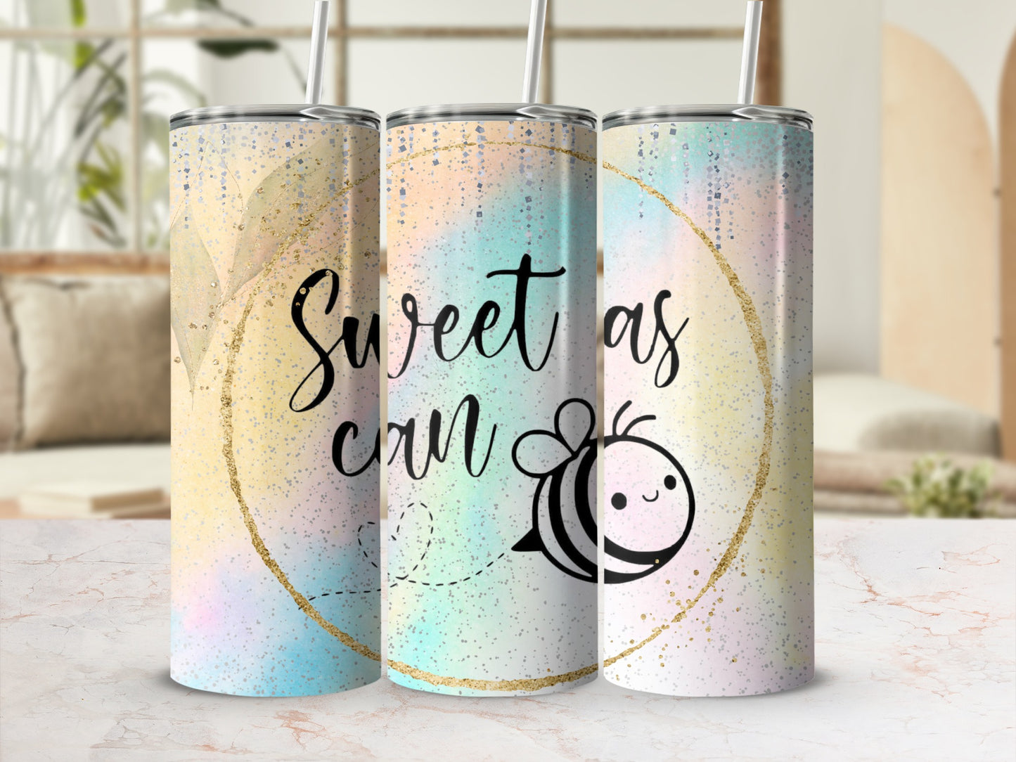 Sweet as Can Bee Custom Sublimation Tumbler product