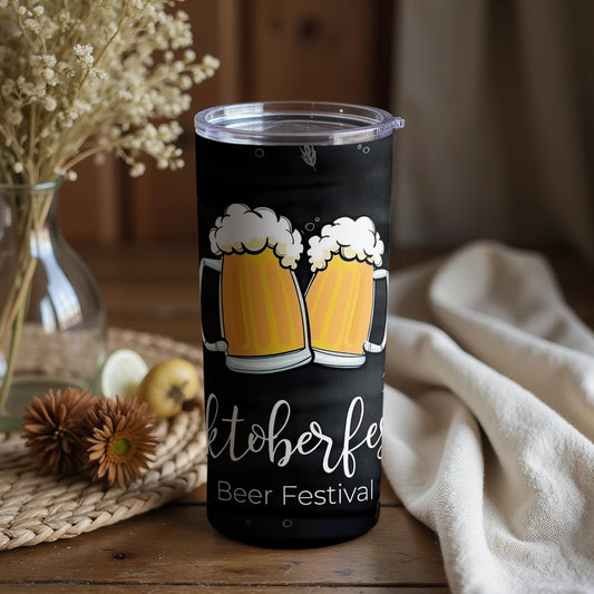 Oktoberfest Beer Festival themed tumbler