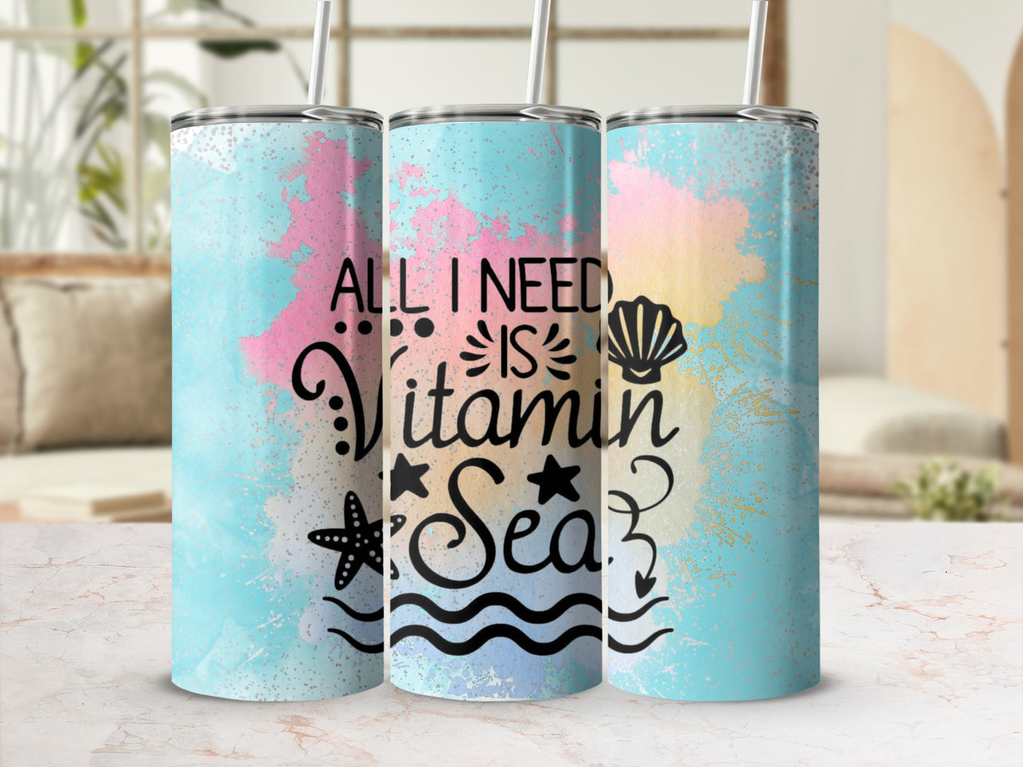 All I Need Is Vitamin Sea Insulated Tumbler Cup