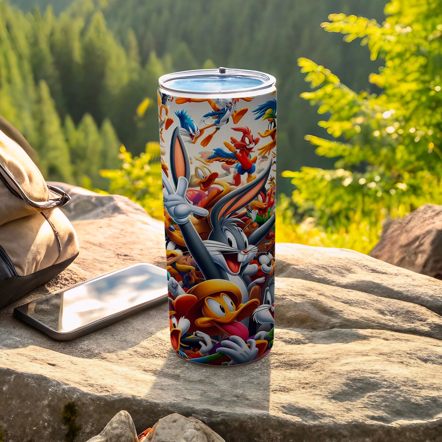 Colorful Cartoon Character Outdoor Travel Mug