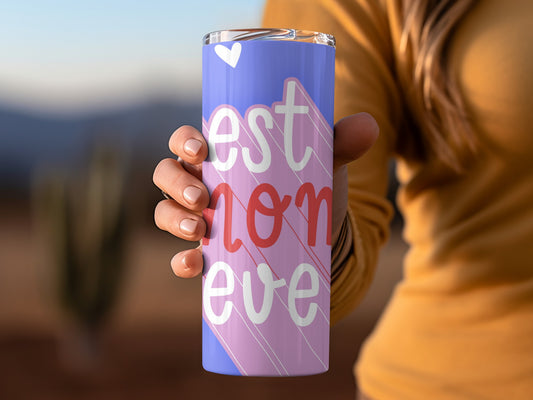 Best Mom Ever Heart Insulated Travel Tumbler Cup