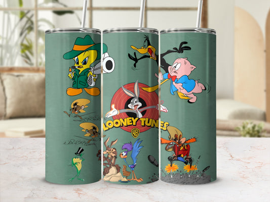 Colorful Looney Tunes Characters Insulated Drinkware