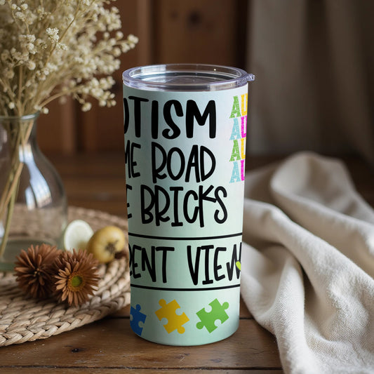 Autism The Road The Bricks Advent Views Tumbler