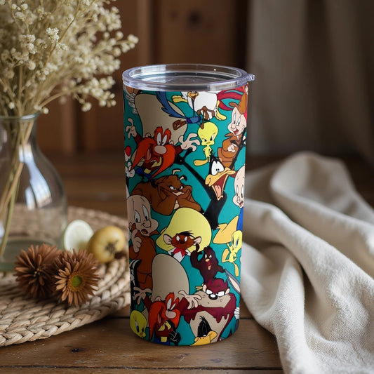 Colorful Looney Tunes Character Tumbler Cup