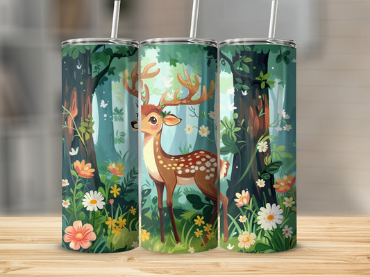 Whimsical Forest Deer Tumbler Charming Nature Scene product type
Deer
Fawn
Forest
Woodland
Nature
Tumbler
Drinkware
Cute animal
Floral design
Trees
Flowers
Whimsical
Outdoors
Wildlife
Animal art
Green design
Brown deer
Butterfly accent
Meadow print
Spring design