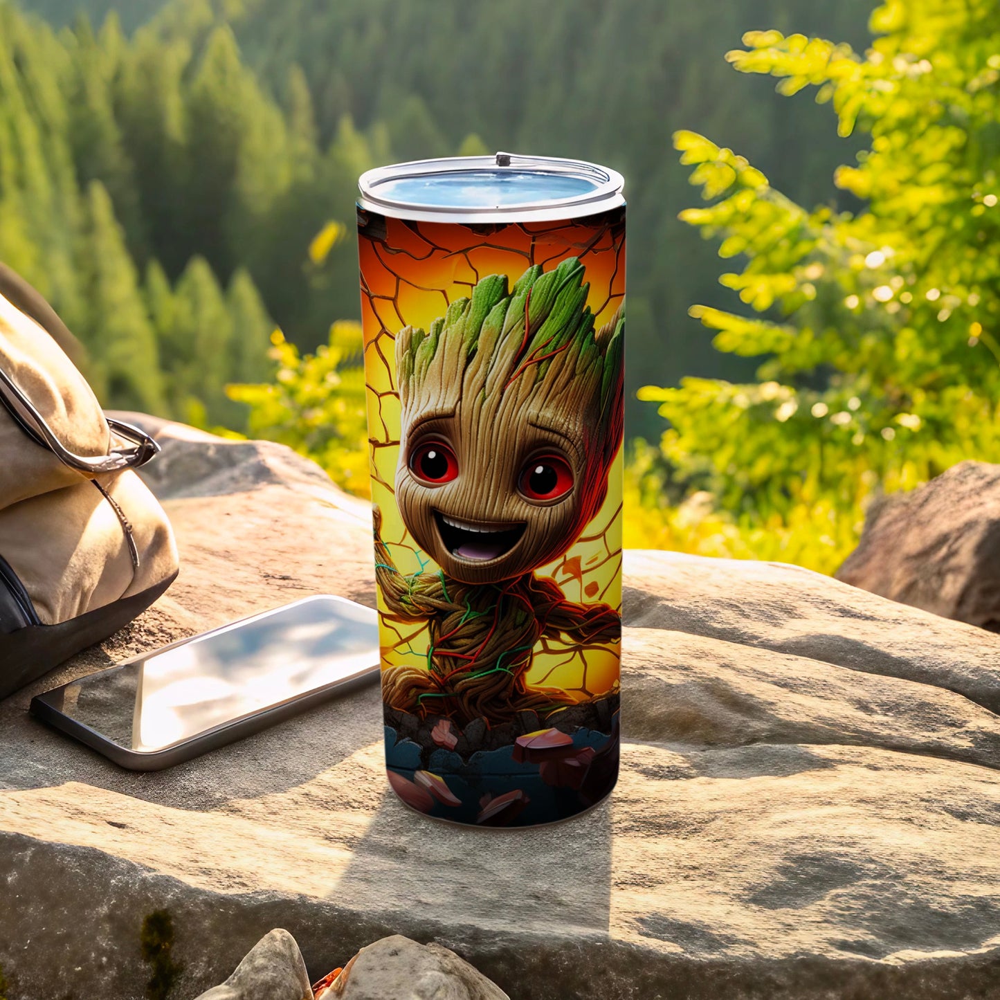 Tree Creature with Big Eyes Insulated Tumbler
