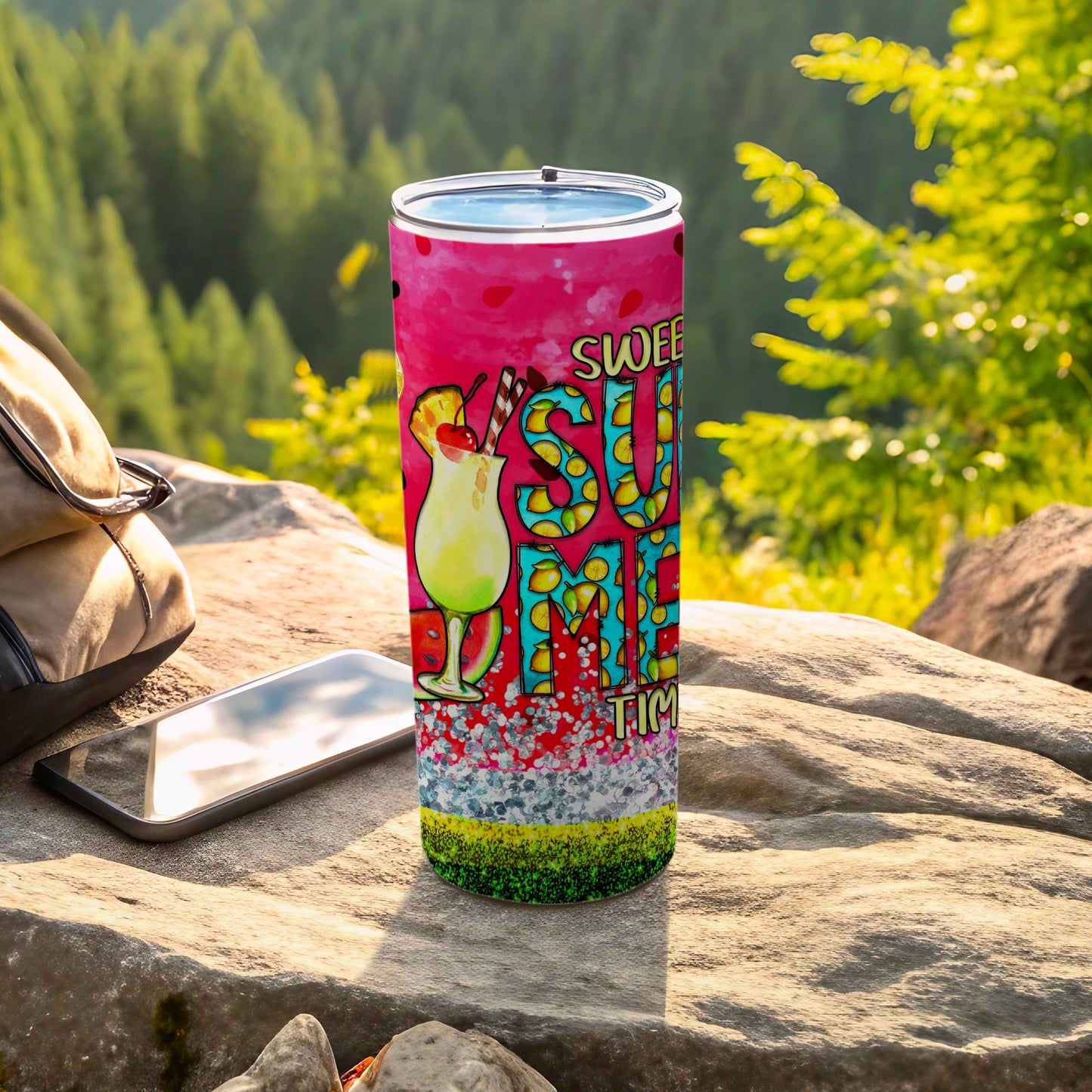 Sweet Summer Time Insulated Tumbler for Outdoors