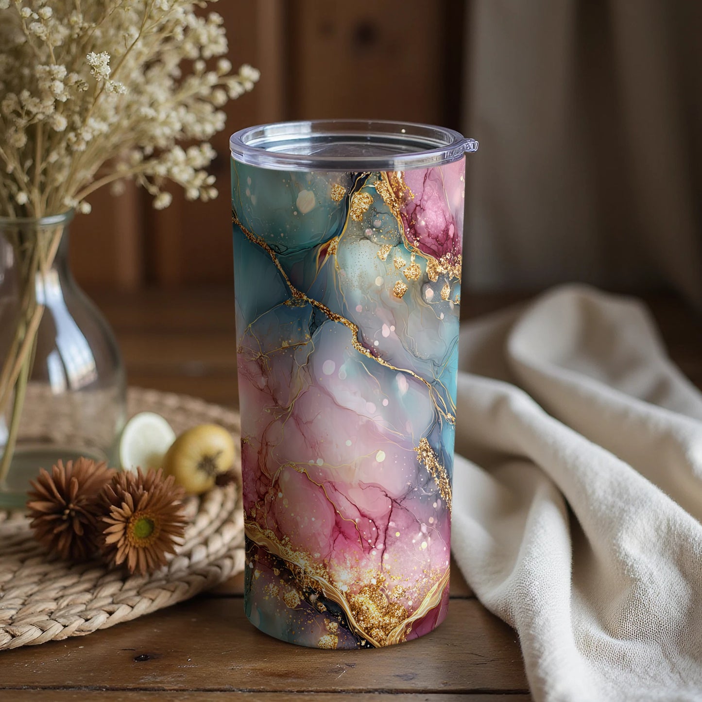 Stunning Colorful Artistic Design Tumbler for Daily Use