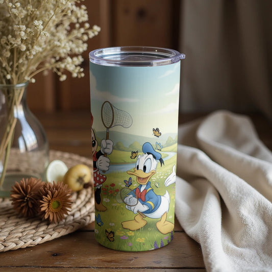 Donald Duck and Minnie Mouse Tumbler Cup with Lid