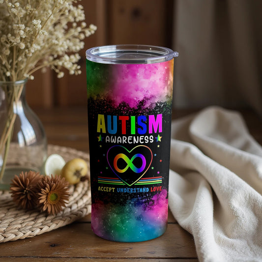 Autism Awareness Accept Understand Love Travel Mug