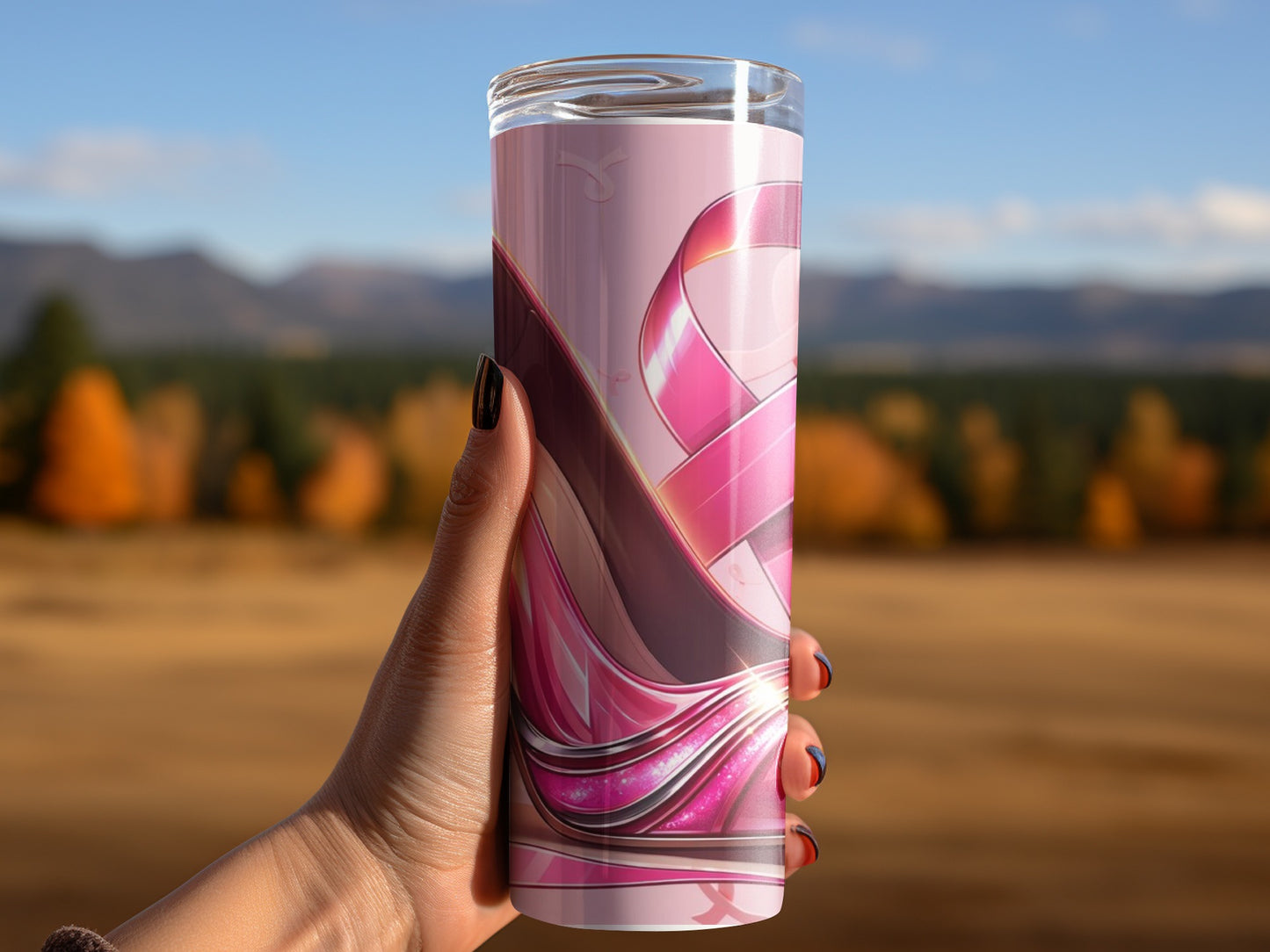 Pink Ribbon Awareness Design Insulated Tumbler