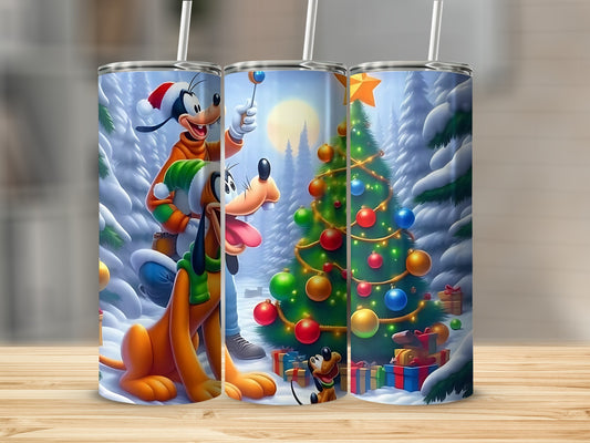 Christmas Goofy and Pluto Holiday Tumbler Product