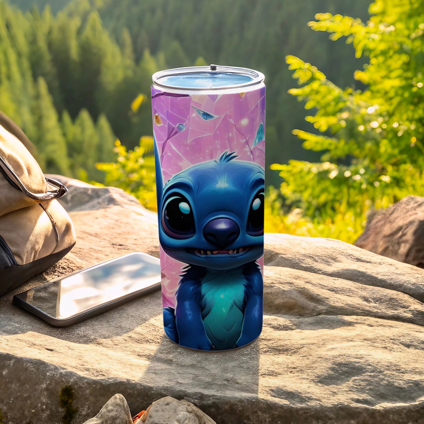 Adorable Blue Alien Character Insulated Tumbler