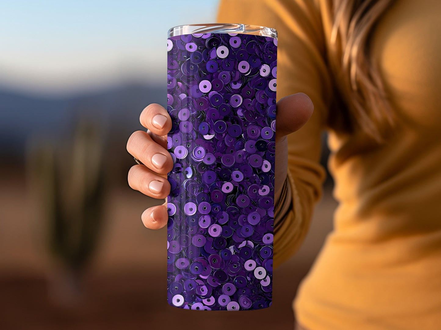 Lots of Purple Color Circles Tumblers