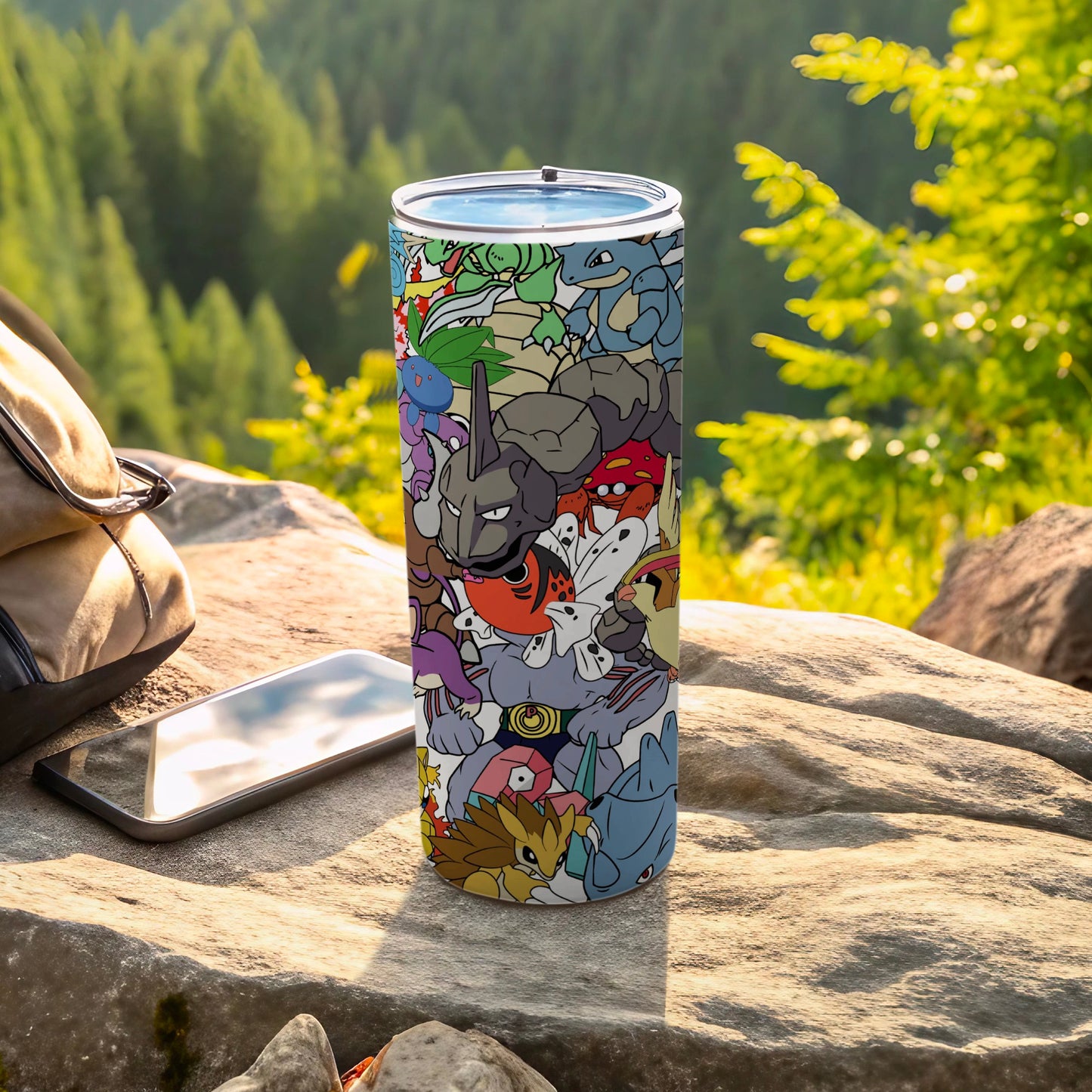 Colorful Anime Creatures Insulated Tumbler Cup