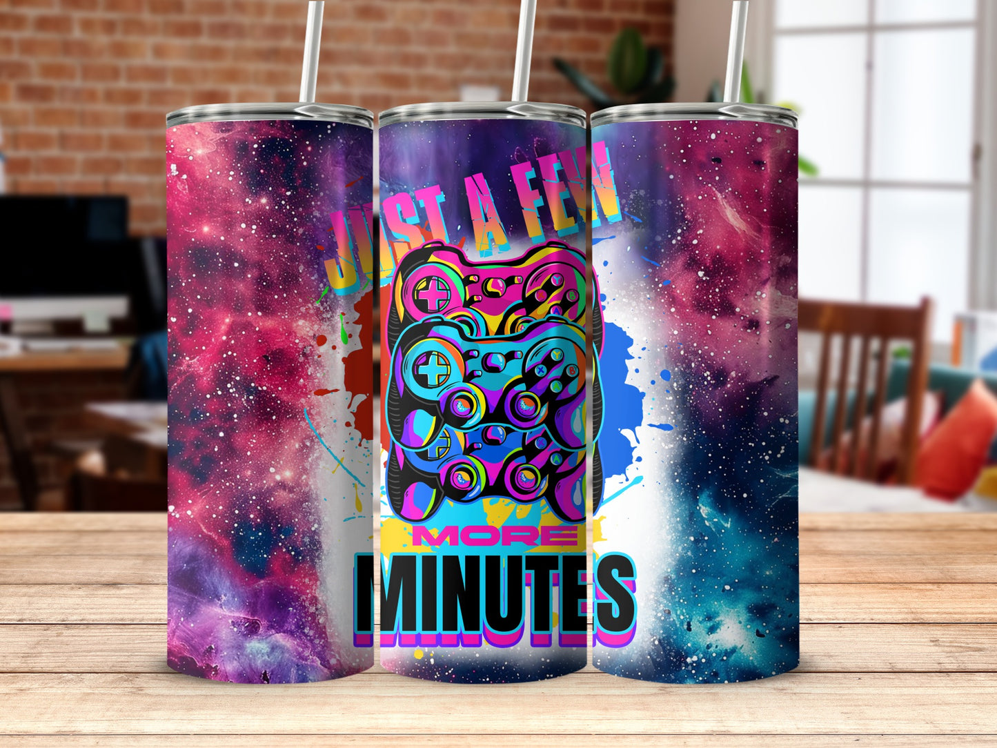 Just A Few More Minutes Gaming Themed Tumbler