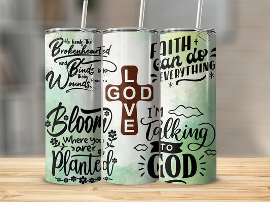 Inspirational Faith Quotes Tumblers for Daily Motivation