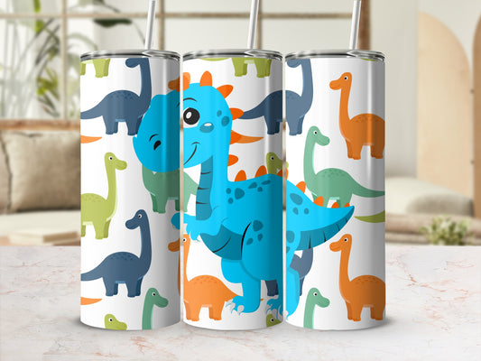 Cute Dinosaur Print Tumbler for Kids and Adults to Enjoy