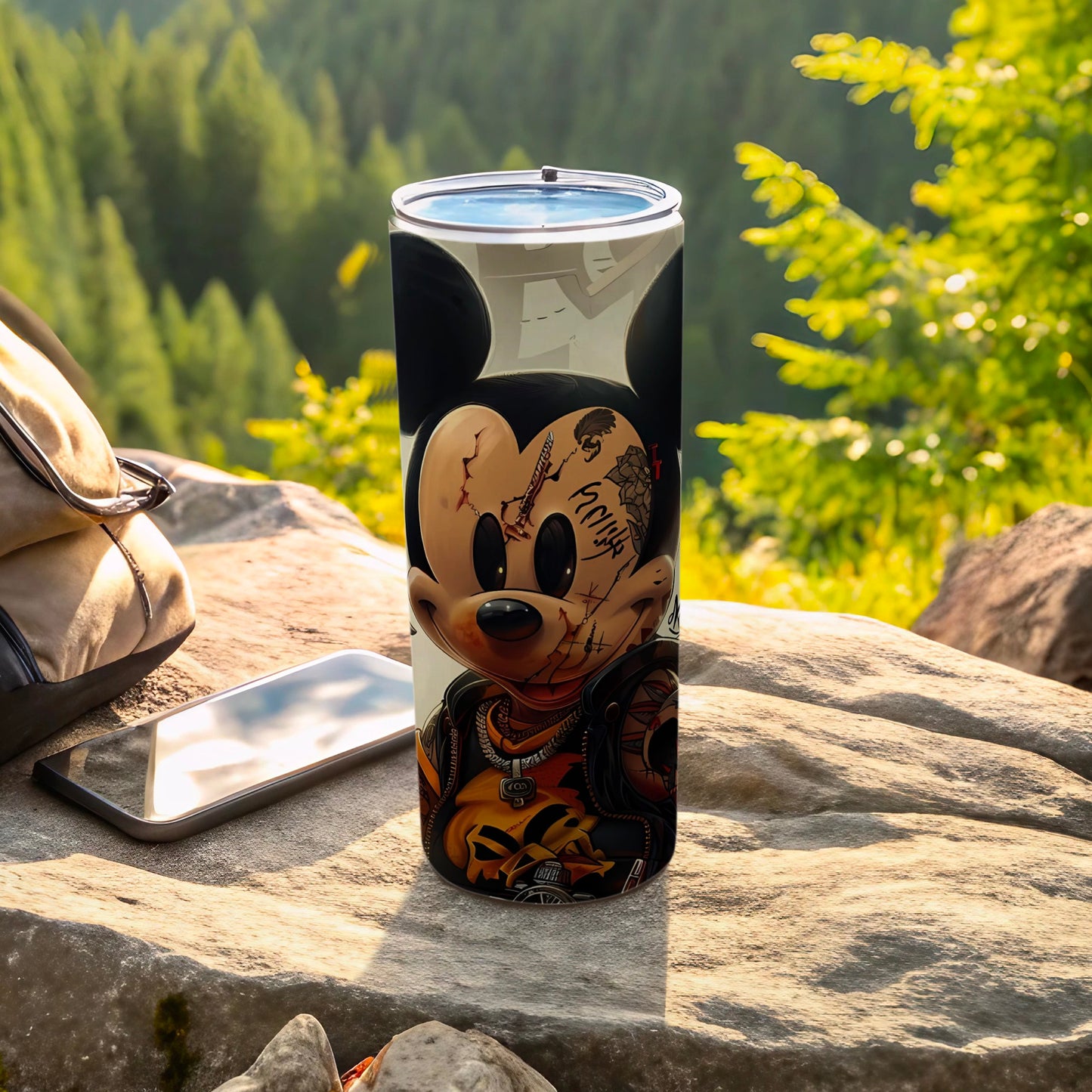 Unique Art Mickey Mouse Design Travel Tumbler