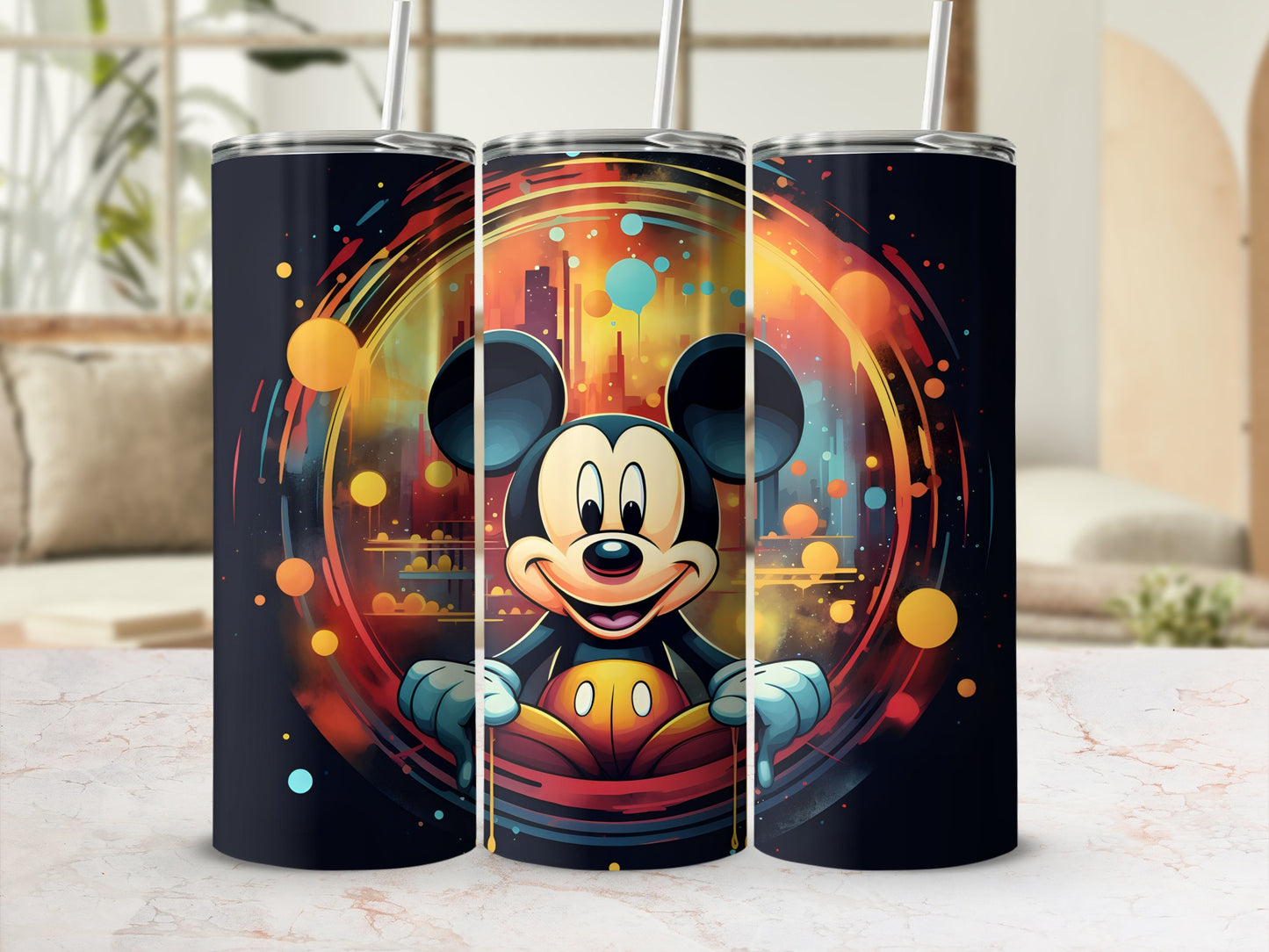 Vibrant Illustrated Cartoon Character Tumbler Product