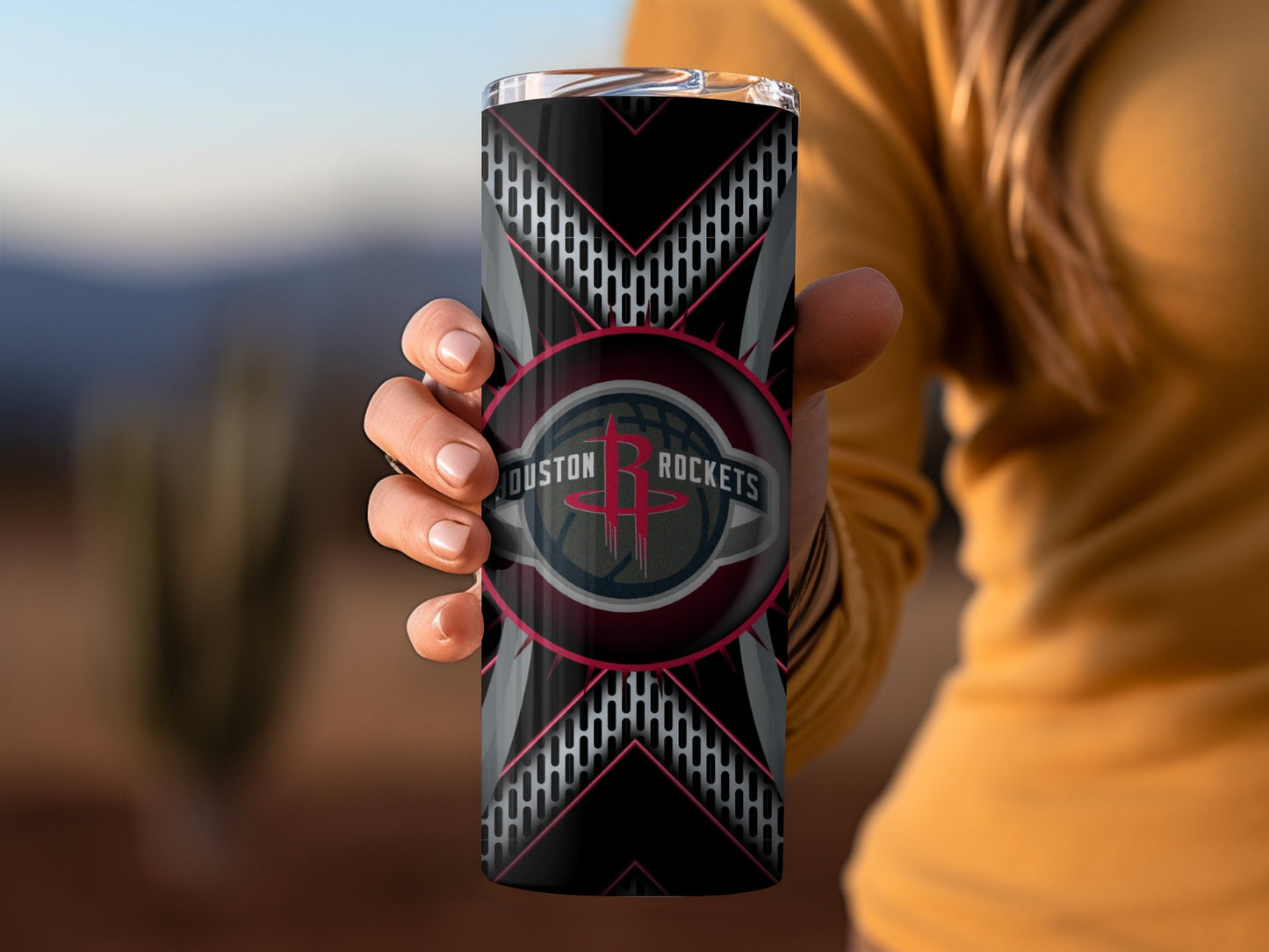 Houston Rockets Basketball Team Inspired Art Tumblers