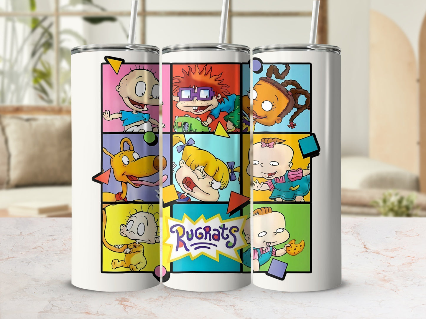 Classic Rugrats Characters Design Tumbler Cup