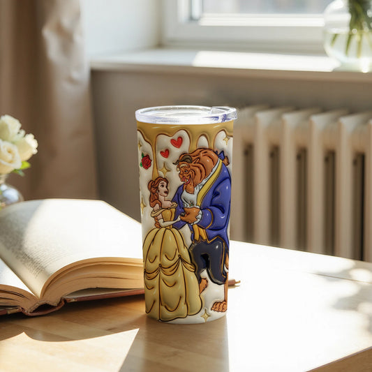 Beauty and the Beast Romantic Scene Tumbler Cup