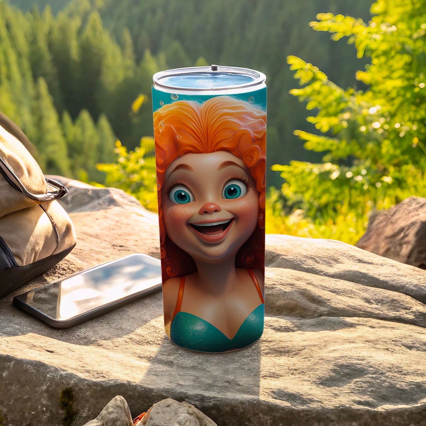 Colorful Cartoon Character Tumbler for Outdoor Enjoyment
