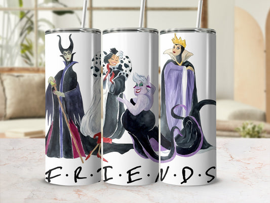 Disney Villains Friends Tumbler Cup with Straw