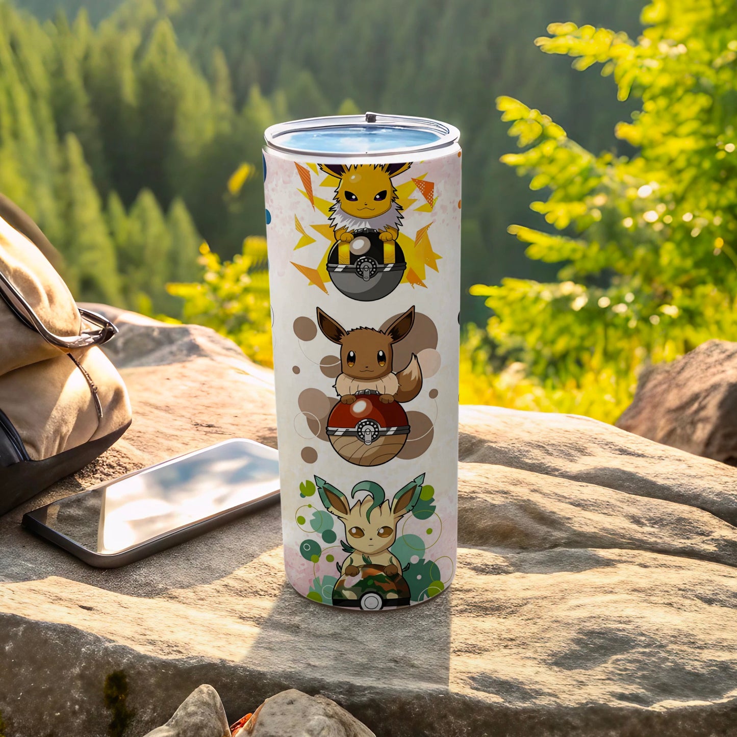 Cute Pokemon Character Tumbler for Outdoor Adventures
