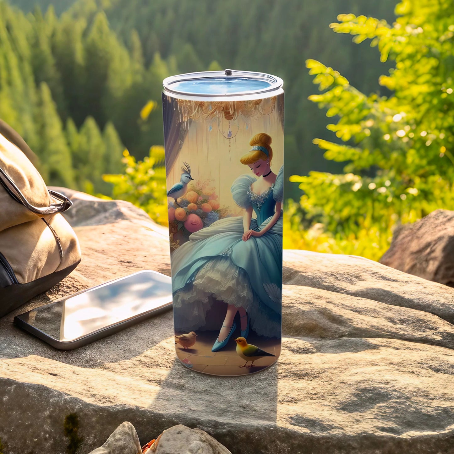 Cinderella Fairy Tale Inspired Travel Tumbler Cup