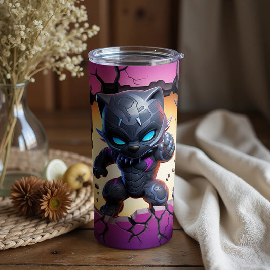 Heroic Cat Character Insulated Drinkware for Kids