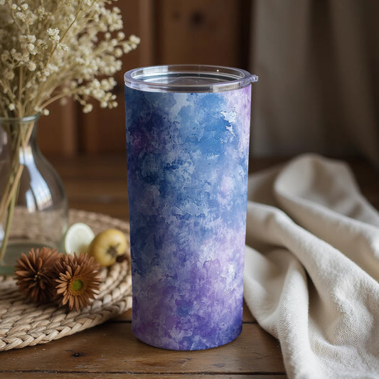 Beautiful Abstract Blue and Purple Tumbler Cup