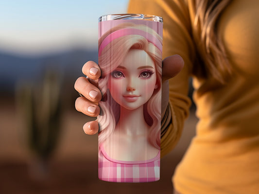 Beautiful Barbie Art Printed Tumblers for Sale