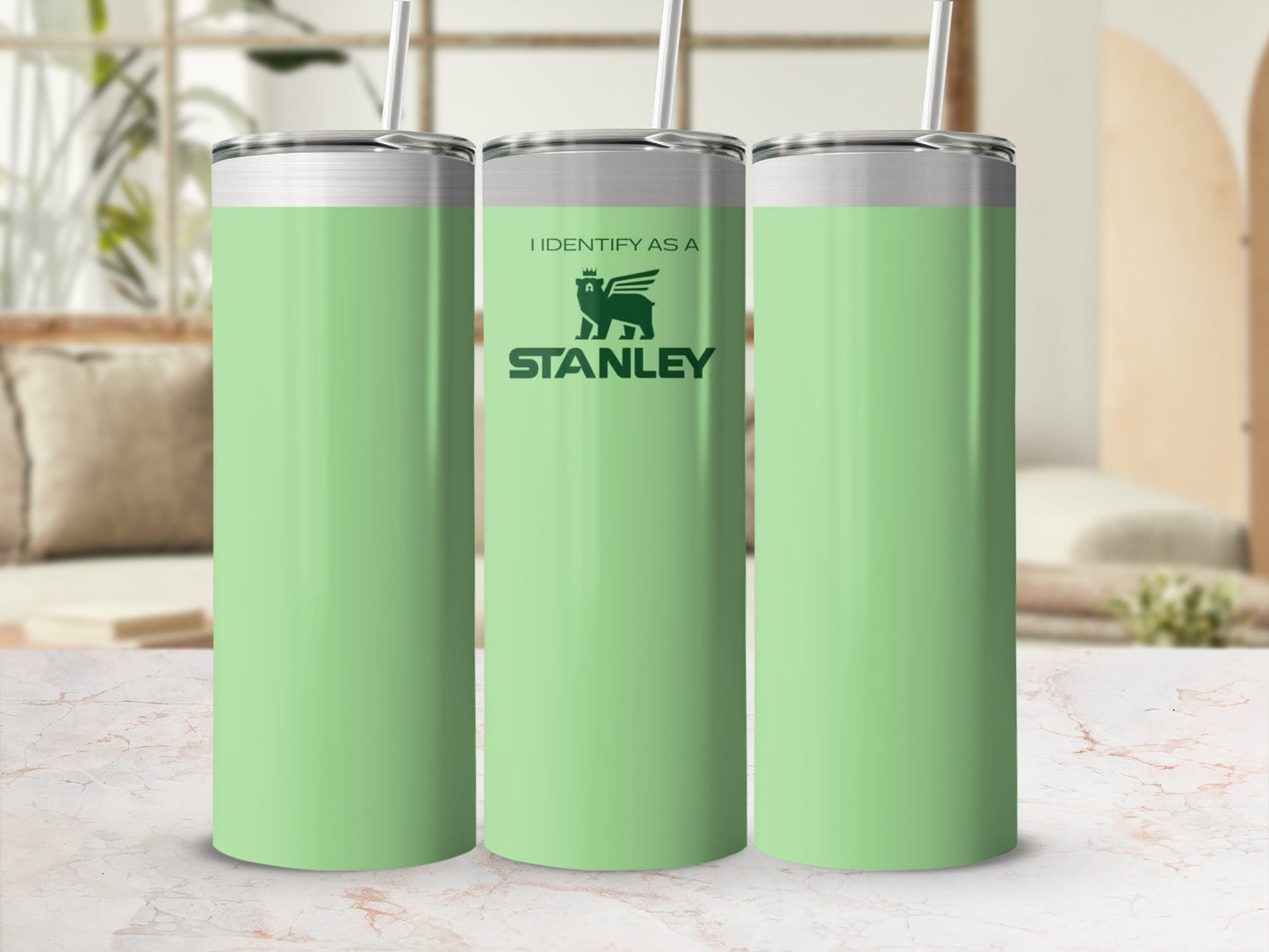 I Identify As A Stanley Green Travel Cup