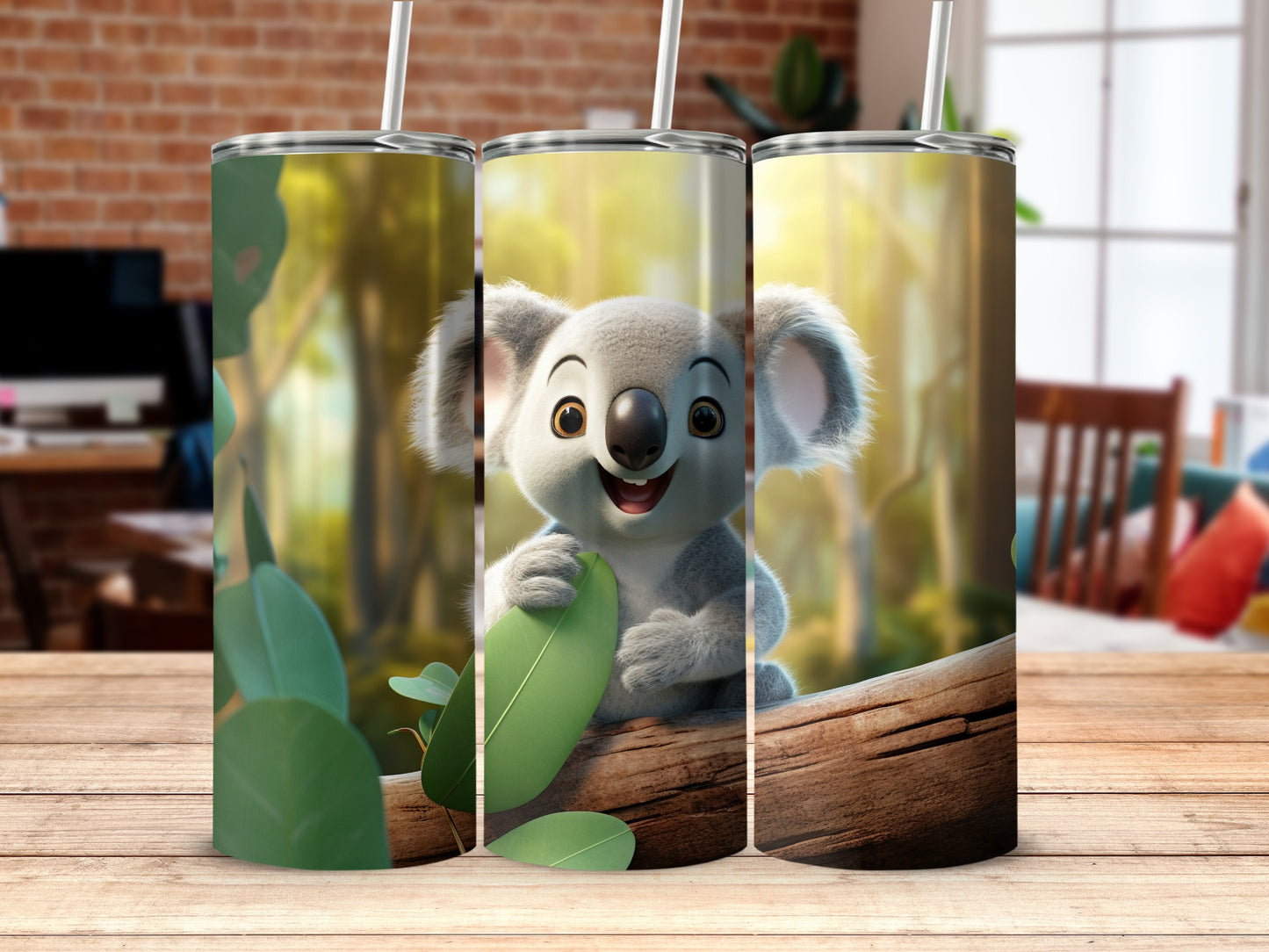 Cute Koala Design Tumbler Ideal for Nature Lovers