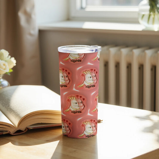 Cute Dinosaur Patterned Tumbler with Colorful Design