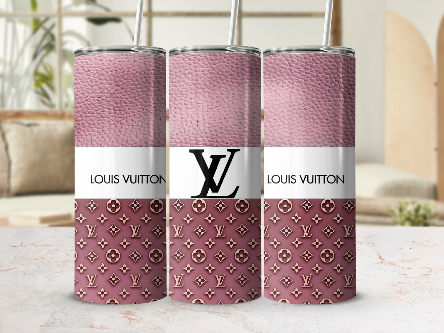 Louis Vuitton Monogram LV Pattern Tumbler Cup