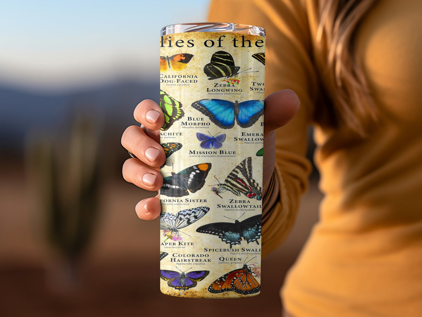 Butterflies of the World Butterfly Types Tumblers